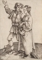Het rustieke paar De boer en zijn vrouw, 1497-1498