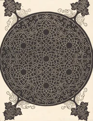 De zesde knoop, die zeven kleine systemen van knopen met zwarte middelpunten combineert, waarschijnlijk 1506-1507