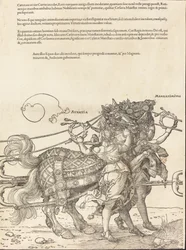 De triomfwagen van Maximiliaan I De grote triomfwagen [plaat 7 van 8]