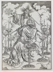 Het visioen van de zeven kandelaars, uit de serie 