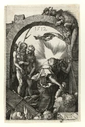 Christus in het voorgeborchte (met Adam en Eva)