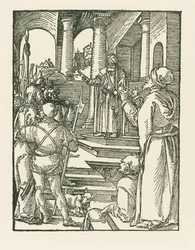 Christus voor Pilatus, ca.1508-09 (houtsnede)