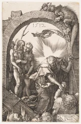 Christus in het voorgeborchte uit Gegraveerde Passie