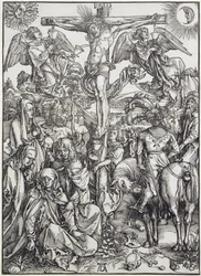 Christus aan het kruis (De Grote Passie) (gravure)