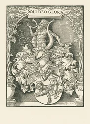 Wapen van Johann Tscherte, ca. 1518 (houtsnede)