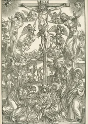 Kruisiging (De Grote Golgotha), ca. 1496-00 (houtsnede)