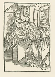 Illustratie op de titelpagina van " Oratio Cassandre Venete ".