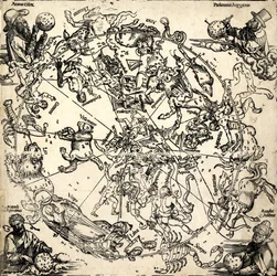 Imagines coeli Septentrionales cum duodecim imaginibus zodiaci, ca.1510-c.20 (houtsnede)