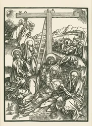 Bewening van Christus, ca. 1500 (houtsnede)