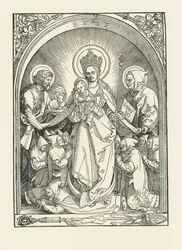Madonna met kartuizer monniken, de heiligen Johannes de Doper en Bruno