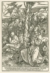 Franciscus ontvangt de stigmata, ca. 1503-04 (houtsnede)