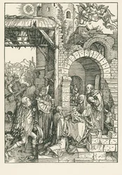 De aanbidding van de Wijzen, ca. 1503 (houtsnede)