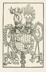 Het wapenschild van Florian Waldauf von Waldenstein