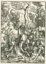 De bewening van Christus, ca. 1498-99 (houtsnede)