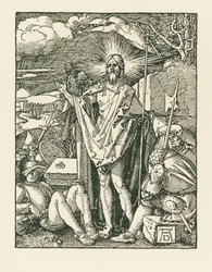 De wederopstanding, ca. 1510 (houtsnede)