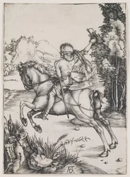 De kleine koerier, ca. 1496 (gravure)