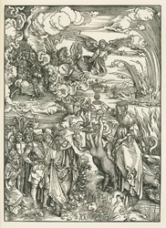 De hoer van Babylon. De Openbaring van Johannes, ca. 1496-97 (houtsnede)