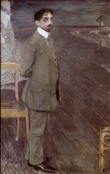 Portret van Mikhail Kuzmin