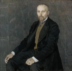 Portret van de kunstenaar Nicholas Roerich 1874-1947, 1907