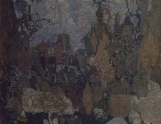 Toneelontwerp voor het ballet De vuurvogel van I. Stravinsky, 1910