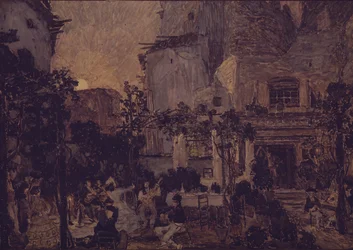 Toneelontwerp voor de opera Carmen door G. Bizet, 1908
