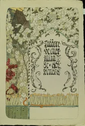 Theaterprogramma voor het toneelstuk Faust, 1902