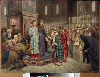 Verkiezing van Michel Romanov tot tsaar op 14 maart