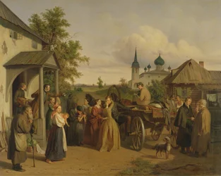 Het vertrek, 1850