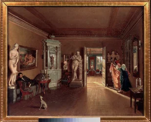 Het atelier van de kunstenaar Alexei Venetsianov in Sint-Petersburg