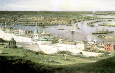 Uitzicht op Nizhny Novgorod