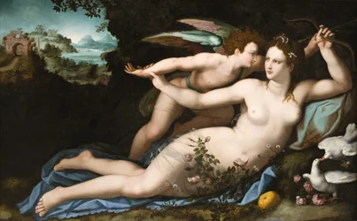 Venus ontwapent Cupido