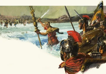 Ongeïdentificeerde Romeinse legioenen vallen Brittannië binnen