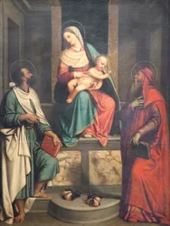 Madonna met Kind en Heiligen