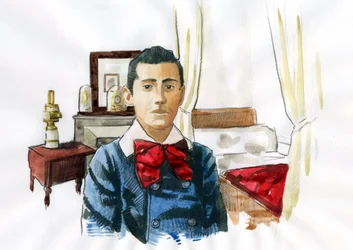 Marcel Proust jong in de kamer van zijn tante Elisabeth