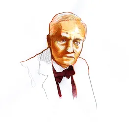 Portret van Alexander Fleming, Schotse bioloog (1881-1955)