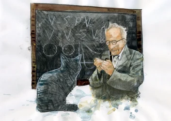 Portret van Erwin Schrödinger (1887-1961)