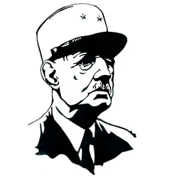 Portret van generaal Charles de Gaulle (1890-1970)