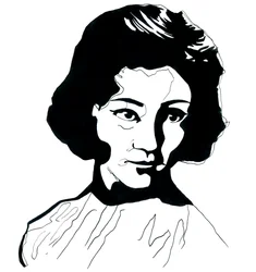 Portret van Jiang Qing (1914-1991) Vrouw van Mao Zedong