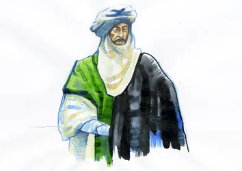 Portret van Muawiya I (602-680) Eerste Omajjadenkalief