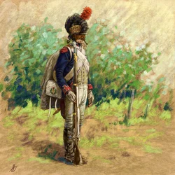 Revolutionaire infanterist met rupsenhelm, 2018