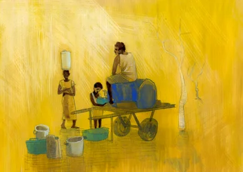 Watertekort Illustratie door Alessandro Lonati