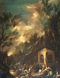Scène van pelgrimage