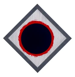 Cirkel Blauw op Rode Diamant, 2022