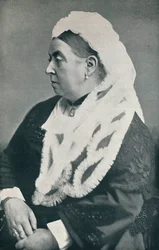 De koningin op zesenzestigjarige leeftijd, ca. 1885, 1901
