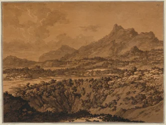 Berglandschap met een Holte