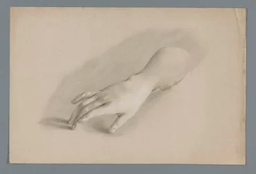 Gipsmodel van een hand