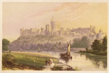 Windsor Castle, Berkshire, Engeland. 1880 (gravure)