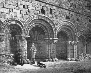 Kapittelhuis, Kirkstall Abdij, ca. 1880, 1897