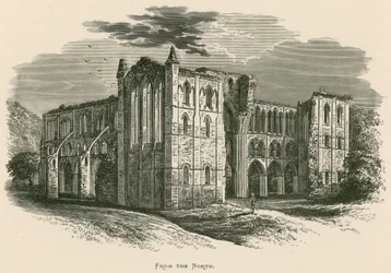 Rievaulx Abbey, vanuit het Noorden