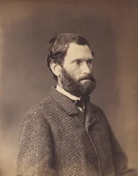 [Bearded Man in Tweed Jacket], vroege 1860s